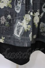 画像4: axes femme / クラシック柄ロングワンピース M クロ×グレー H-26-09-29-2025-AX-OP-OW-ZH (4)