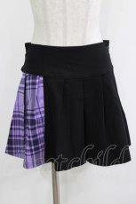 画像1: KILL STAR / CATTLE PLEATED SKIRT S ブラック/ライラックタータン H-26-09-29-015-PU-SK-KB-ZH (1)