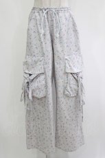 画像1: Candy Stripper / Flower ribbon pants F GRAY H-26-09-30-1037-PU-PA-AK-ZH (1)