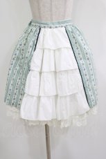 画像1: MARBLE / 花柄バッスルスカート  ブルー H-26-09-30-1005-GO-SK-AK-ZH (1)