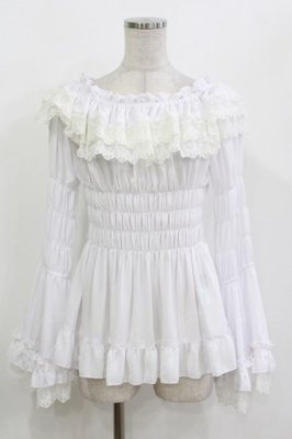 Preview of Shirring princess sleeve blouse  白