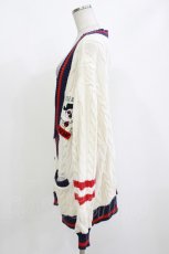 画像2: Candy Stripper / CS COLLEGE KNIT CARDIGAN 2 IVORY H-26-09-30-1048-PU-TO-AK-ZH (2)