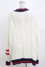 画像3: Candy Stripper / CS COLLEGE KNIT CARDIGAN 2 IVORY H-26-09-30-1048-PU-TO-AK-ZH (3)