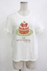 画像1: Jane Marple / Anniversary cakes Tシャツ M オフ H-26-09-30-1052-JM-TO-AK-ZH (1)