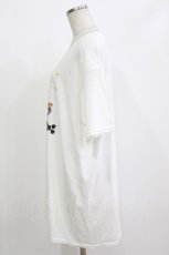 画像2: NieR Clothing / プリント半袖CUTSEW XL 白 H-26-09-30-1055-PU-TO-KB-ZH (2)