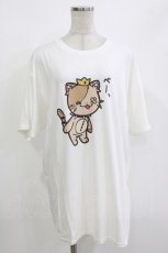 画像1: NieR Clothing / プリント半袖CUTSEW XL 白 H-26-09-30-1057-PU-TO-KB-ZH (1)