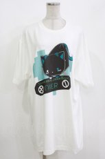 画像1: NieR Clothing / プリントCOTTON CUTSEW XL 白 H-26-09-30-1061-PU-TO-KB-ZH (1)