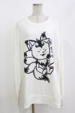 画像1: NieR Clothing / プリントSWEAT   白 H-26-09-30-1064-PU-TO-KB-ZH (1)