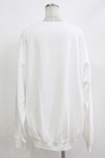 画像2: NieR Clothing / プリントSWEAT  XL ホワイト H-26-09-30-1066-PU-TO-KB-ZH (2)