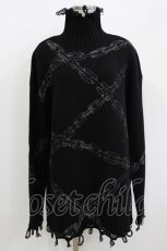 画像1: KILL STAR / Chained Knit Sweater M ブラック H-26-09-30-1012-PU-TO-KB-ZH (1)
