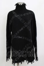 画像1: KILL STAR / Chained Knit Sweater M ブラック H-26-09-30-1013-PU-TO-KB-ZH (1)