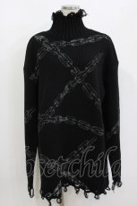 画像1: KILL STAR / Chained Knit Sweater S ブラック H-26-09-30-1016-PU-TO-KB-ZH (1)
