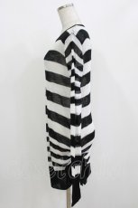 画像2: PUNK RAVE / Insanity striped sweater Free ホワイト H-26-09-30-1019-PU-TO-KB-ZH (2)