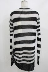 画像3: PUNK RAVE / Insanity striped sweater Free ホワイト H-26-09-30-1019-PU-TO-KB-ZH (3)