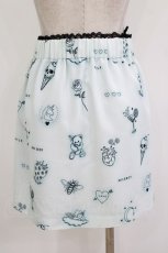 画像3: MILK / Petit tattooスカート  ブルー H-26-09-30-1026-ML-SK-AK-ZH (3)