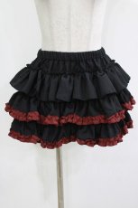 画像1: Cxxxxxl Girl / フリルミニスカパン  黒×赤 H-26-09-30-1028-PU-PA-AK-ZH (1)