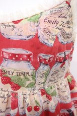 画像3: Emily Temple cute / ジャム瓶ノースリーブワンピース Free 赤 H-26-09-30-004-ET-OP-SA-ZH (3)