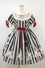画像1: Angel's Heart / Little Sheep Baa Stripeワンピース S オフ/ブラックストライプ H-26-09-30-2058-EL-OP-NS-ZH (1)