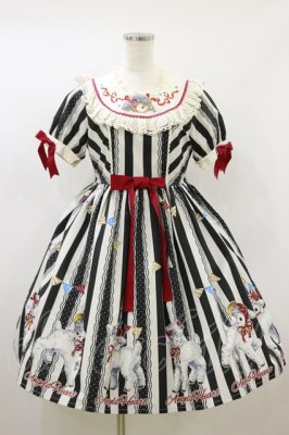 Preview of Little Sheep Baa Stripeワンピース S オフ/ブラックストライプ