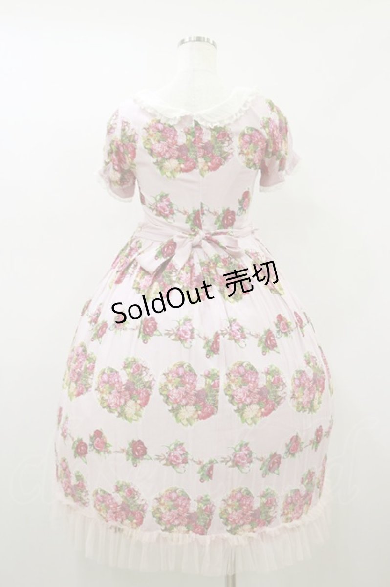 画像2: Bacio Bouquet（海外ロリータブランド） / Sugar Bouquetワンピース S ピンク H-26-09-30-2059-LO-OP-NS-ZH (2)