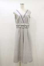 画像1: axes femme POETIQUE / ウエストフリルコンビネゾン M グレー H-26-09-30-2065-AX-OP-ET-ZH (1)
