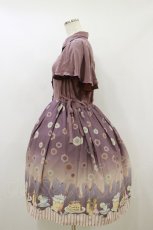 画像3: axes femme POETIQUE / メルティハニーラッフル袖ワンピース M ピンク H-26-09-30-2067-AX-OP-OW-ZH (3)