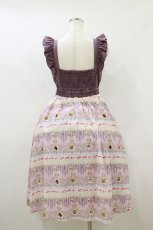 画像2: axes femme POETIQUE / ガトーシュクレフリルワンピース M ピンク H-26-09-30-2068-AX-OP-SA-ZH (2)