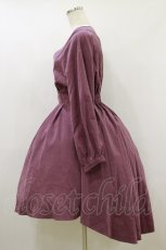 画像3: axes femme POETIQUE / Vネックフィッシュテールワンピース M ワイン H-26-09-30-2072-AX-OP-SZ-ZH (3)