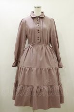 画像1: axes femme / メルティショコラ刺繍ワンピース F ピンク H-26-09-30-2074-AX-OP-IG-ZH (1)