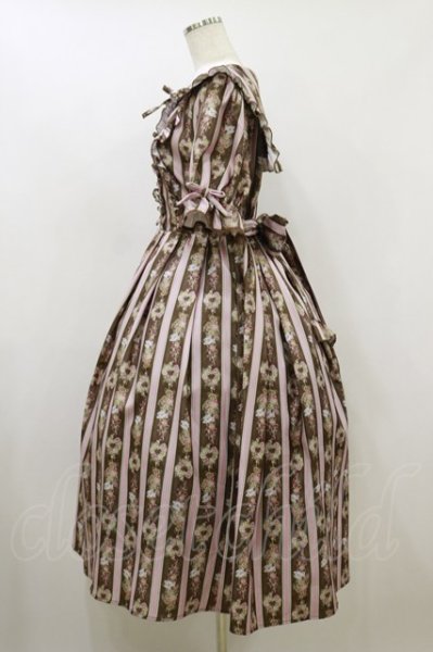 美品　axes femme　RosyBear柄　ロングワンピース　Мサイズ axes femme kawaii / RosyBear柄ワンピース M ブラウン H-26-09-30