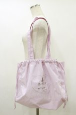 画像1: m petit by misako / 巾着付きトートバッグ タテ31.5cmヨコ42.5cmマチ幅13cm ピンク H-26-09-30-2017-LO-BG-NS-ZH (1)