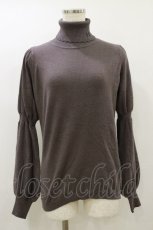 画像1: Maison de FLEUR Petite Robe canone / ロゴ刺繍タートルネックニット Free チャコールグレー H-26-09-30-2030-EL-TO-YZ-ZH (1)