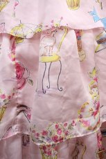 画像6: Emily Temple cute / バレリーナプリントノースリーブワンピース M ピンク H-26-09-30-005-ET-OP-NS-ZH (6)