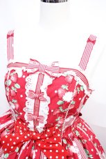 画像4: Angelic Pretty / 摘みたていちごジャンパースカートSet Free レッド H-26-09-30-001-AP-OP-NS-ZH (4)