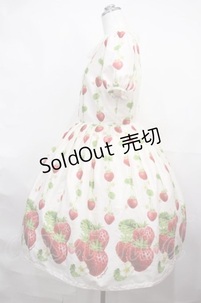 Emily Temple cute / トリプルStrawberryワンピース M 白 H-26-09-30