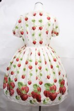 画像3: Emily Temple cute / トリプルStrawberryワンピース M 白 H-26-09-30-013-ET-OP-NS-ZH (3)