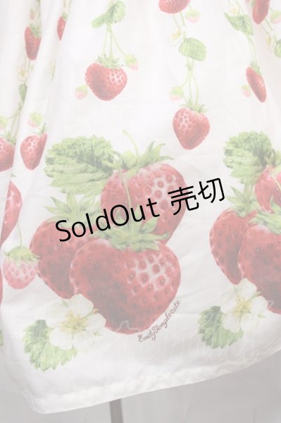 Emily Temple cute / トリプルStrawberryワンピース M 白 H-26-09-30