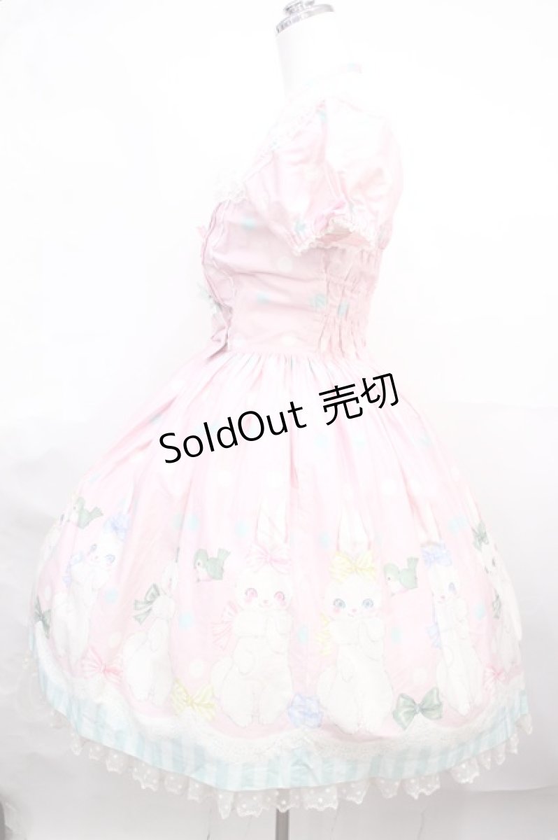 画像2: Angelic Pretty / マシュマロバニーワンピース Free ピンク H-26-09-30-002-AP-OP-NS-ZH (2)