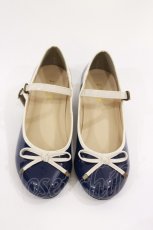 画像1: Fi.n.t / リボンストラップレインパンプス S/22.5~23cm NAVY H-26-10-01-034-CA-SH-NS-ZH (1)