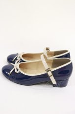 画像2: Fi.n.t / リボンストラップレインパンプス S/22.5~23cm NAVY H-26-10-01-034-CA-SH-NS-ZH (2)