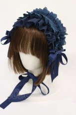 画像1: Hoshibako Works / リリアンヌ姉妹 ビビッドカラーヘッドドレス  ロイヤルブルー H-26-10-01-039-LO-AC-NS-ZH (1)