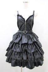 画像1: QOOZA / ONE PIECE×QOOZA PERONA FAUX LEATHER DRESS  黒 H-26-10-01-1001-PU-OP-AK-ZH (1)