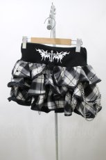画像1: Grrr the Lipper / 悪魔NO! ジップスカート~朔~ FREE 黒×白 H-26-10-01-1033-0-SK-AK-ZH (1)