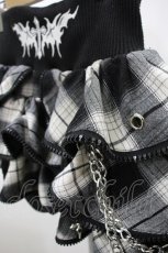 画像4: Grrr the Lipper / 悪魔NO! ジップスカート~朔~ FREE 黒×白 H-26-10-01-1033-0-SK-AK-ZH (4)