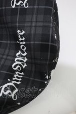 画像4: DimMoire / 魅了のロゴリベットベレー帽  黒×白 H-26-10-01-1034-0-AC-AK-ZH (4)