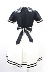 画像3: Shirley Temple / トウシューズパフワンピース 160 アイボリー×ブラック H-26-10-01-1004-ET-OP-AK-ZH (3)