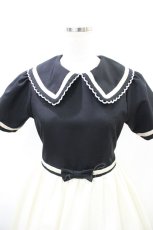 画像4: Shirley Temple / トウシューズパフワンピース 160 アイボリー×ブラック H-26-10-01-1004-ET-OP-AK-ZH (4)