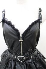 画像4: QOOZA / ONE PIECE×QOOZA PERONA FAUX LEATHER DRESS  黒 H-26-10-01-1001-PU-OP-AK-ZH (4)