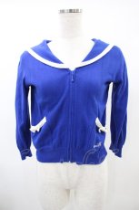 画像1: MILK / Babyセーラーニット  ブルー H-26-10-01-1014-ML-TO-AK-ZH (1)