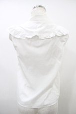 画像2: MILK / フリルノースリーブブラウス  オフ H-26-10-01-1015-ML-BL-AK-ZH (2)